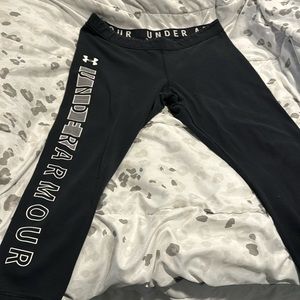 L - Under Armour workout capri legging black